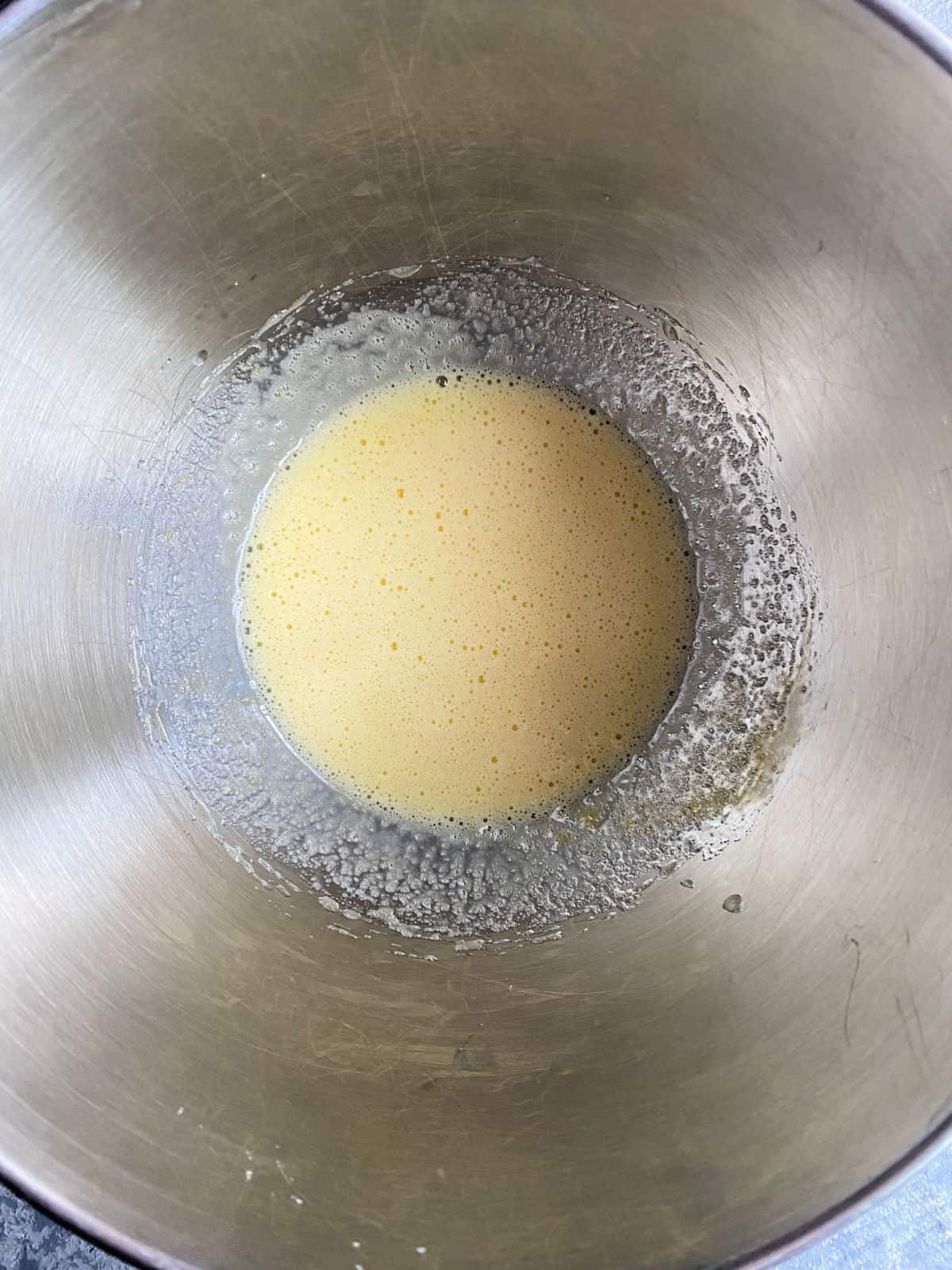 Whisking eggs and sugar