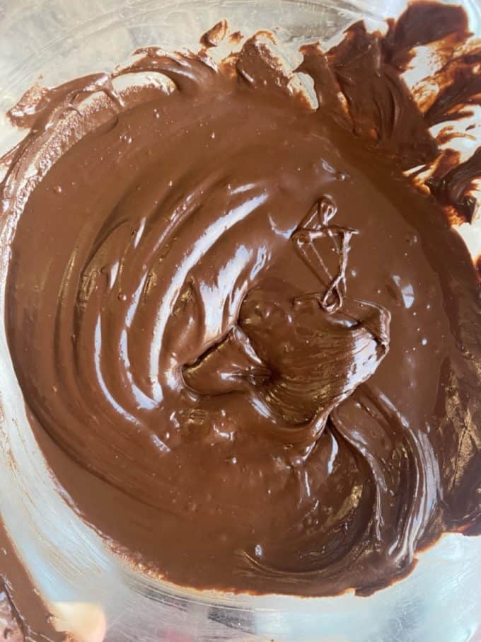 chocolate and almond butter mixed
