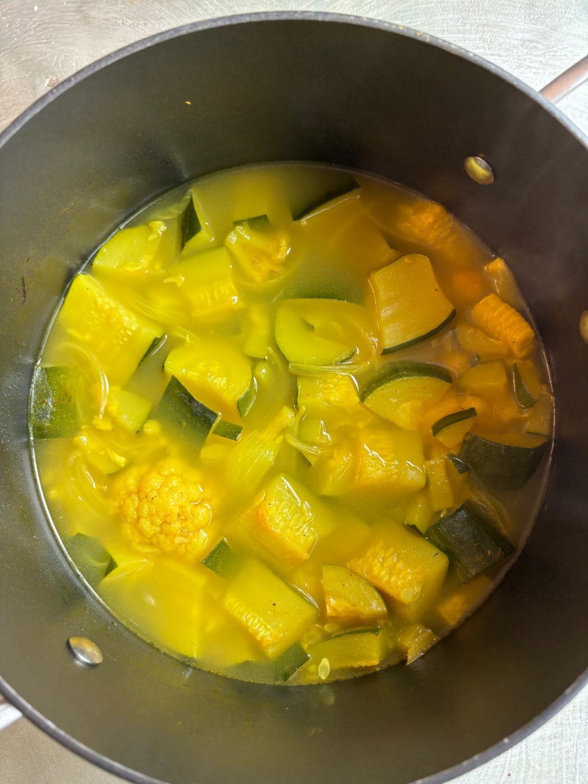 Turmeric Zucchini Cauliflower Soup Recipe May I Have That Recipe?